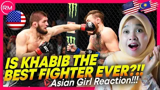 ASIAN GIRL REACT TO KHABIB "THE EAGLE" NURMAGOMEDOV CAREER HIGHLIGHTS?! ON ANOTHER LEVEL!!