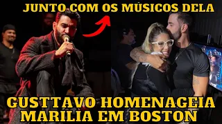 Gusttavo Lima faz HOMENAGEM a Marília Mendonça com os EX-MÚSICOS da CANTORA e EMOCIONA em Boston