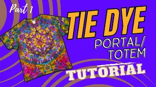 Psychedelic Tie Dye Mandala / Totem / KaleidescopeTutorial