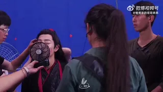 Hardwork🫰Xiaozhan the untamed behind the scenes #weiying #xiao #weiwuxian #xiaozhan #chinesedrama