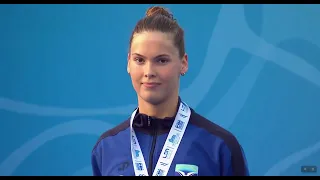 Lana Pudar ceremonija dodjela medalja na 200m delfin, ZLATO