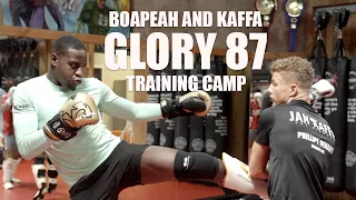 Teammates Michael Boapeah and Jan Kaffa prepare for GLORY 87