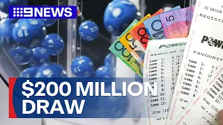 $200 million up for grabs in Powerball jackpot | 9 News Australia