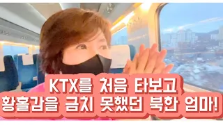 KTX를 처음 타보고 황홀감을 금치 못했던 북한 엄마!