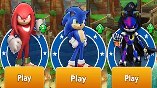 Sonic Dash - Movie Sonic vs Movie Knuckles vs Reaper Metal Sonic - All Characters Unlocked