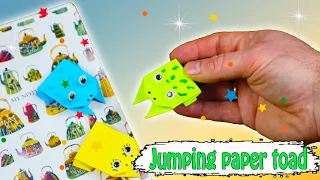 🐸Origami! How To Make a Paper Jumping Frog!