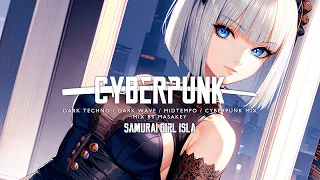 SAMURAI GIRL - Dark Clubbing / Dark Techno / Midtempo Bass / Cyberpunk Mix (Study, Work & Gaming)