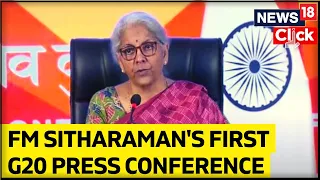 Indian Finance Minister Sitharaman Holds A Press Conference | G20 Summit India News | News18