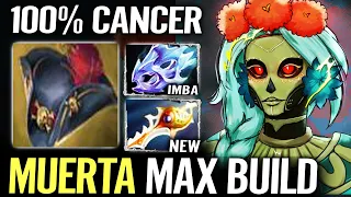 Muerta Late Game 600 AS + Rapier 100% CANCER Crazy Power Gunslinger Dota 2 Gameplay