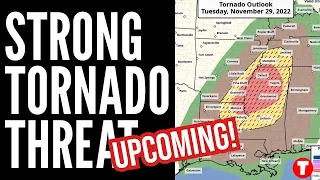 🌪️ Tornado Outbreak November 29 MS/LA/AR/TN - quick look at the first official outlook