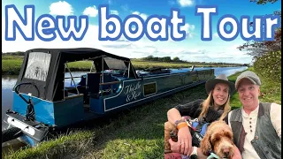 10. An inside tour of our new narrowboat Thistle & Rose, our tiny home on the English canals