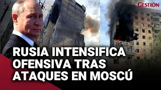 RUSIA 🇷🇺 bombardea centro de UCRANIA 🇺🇦 en respuesta a ataque de DRONES en MOSCÚ y deja fallecidos