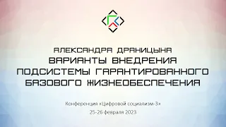 Александра Драницына. Варианты внедрения подсистемы гарантированного базового жизнеобеспечения