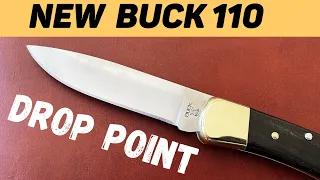 Buck 110 Knife with Drop Point Blade. Web Exclusive