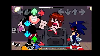 FNF UGH BUT MICKEY MOUSE.AVI HD AND SONIC.EXE HD SINGS IT | Friday Night Funkin |