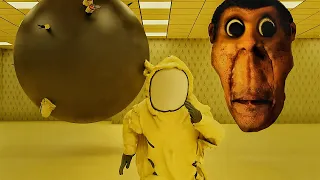The Backrooms - Obunga and Black ball - new entity Found footage