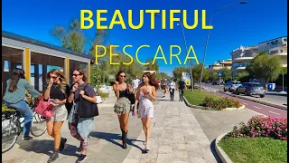 PESCARA ITALY 🔴 NEW Beautiful Walking Tour  in Abruzzo [4K UHD]