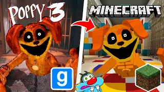 Poppy Playtime chapter 3 | Garry's Mods Vs Minecraft! (Oggy and Jack)