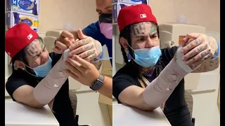 6ix9ine Caught Lackin Gets Rushed To Hospital For Broken Hand