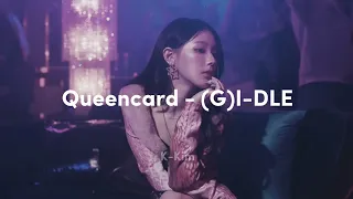 (여자) 아이들 (G)I-DLE '퀸카 (Queencard)' - Karaoke (Easy Lyrics)