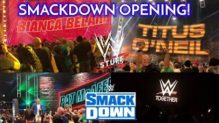 Titus O’Neil Opens SMACKDOWN + SMACKDOWN Opening