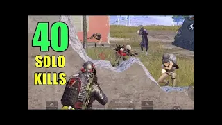 NEW WORLD RECORD 40 KILLS IN    SOLO VS SQUAD   PUBG MOBILE