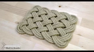 Rectangular rope mat