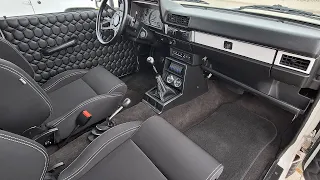 Interior Carpet install and Painting Old Trim for the Nissan 720!