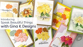 Introducing the Speak Beautiful Things Stamp Set with Gina K Designs