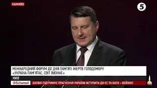 Вшанування пам'яті жертв Голодомору: виступи Президента та іноземних делегацій