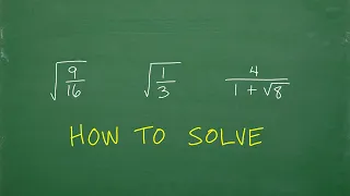 How do you take the Square Root of Fractions? Let’s see…