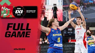 Japan 🇯🇵 vs Romania 🇷🇴 | Women | Full Game | FIBA 3x3 U23 World Cup 2023