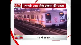 Watch: Man crosses Delhi Metro track, alert driver avoids tragedy