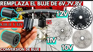 CONVERSION DE BUJE 7,8V A BUJE 9,10,11y 12