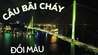 Cầu bãi cháy Hạ Long Quảng Ninh đẹp lung linh về đêm,Ha Long fire bridge in Quang Ninh