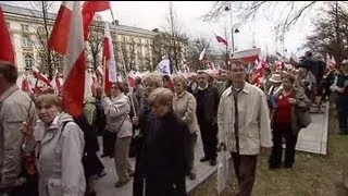 Warschau: Demonstration für katholischen Fernsehsender