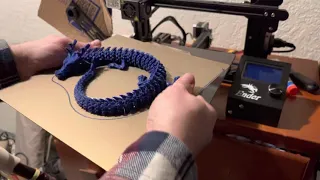 3D Printed flexible dragon