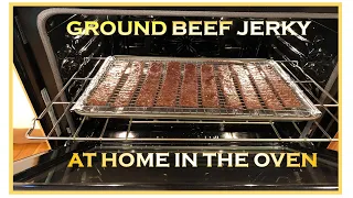 Ground Beef Jerky in a Convection Oven