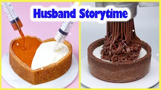 😪 HUSBAND Storytime🌈 Satisfying Chocolate Cake Decorating Storytime