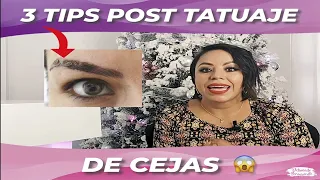 CUIDA TU TATUAJE DE CEJAS  😱