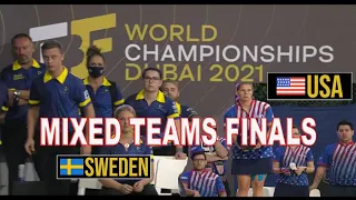 IBF WORLD CHAMPIONSHIPS  DUBAI 2021 | MIXED TEAM FINALS | (USA VS SWE) | (LATE UPLOAD)