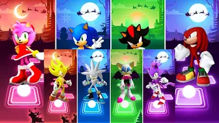 Amy Rose - Sonic - Shadow Sonic - Knuckles - Super Sonic - Silver Sonic - Rouge Sonic - Blaze Sonic