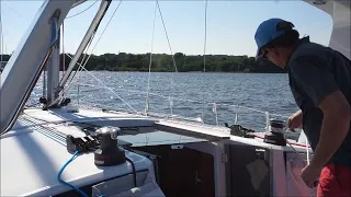 Furling Mainsail While On The Water - Furling Part 4