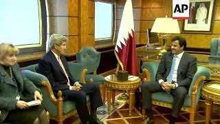 US Secretary of State holds talks with Emir of Qatar