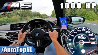 1000HP BMW M5 F90 *320KM/H* on AUTOBAHN [NO SPEED LIMIT] by AutoTopNL