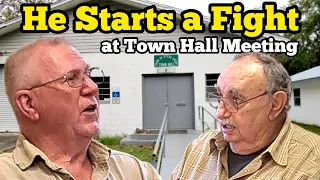 FORMER MAYOR STARTS A FIGHT AT TOWN HALL MEETING