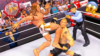 Brock Lesnar vs Riddle - Hardcore Championship Action Figure Match!