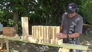 Rough Sawed Pine Board Penetration Test With 17 HMR and 22 LR