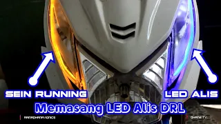 Memasang LED Alis DRL Sein Running