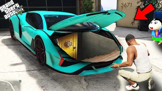 GTA 5 : Franklin Open Secret Room Under Franklin's Supercar Near His House in GTA 5!(GTA 5 mods)